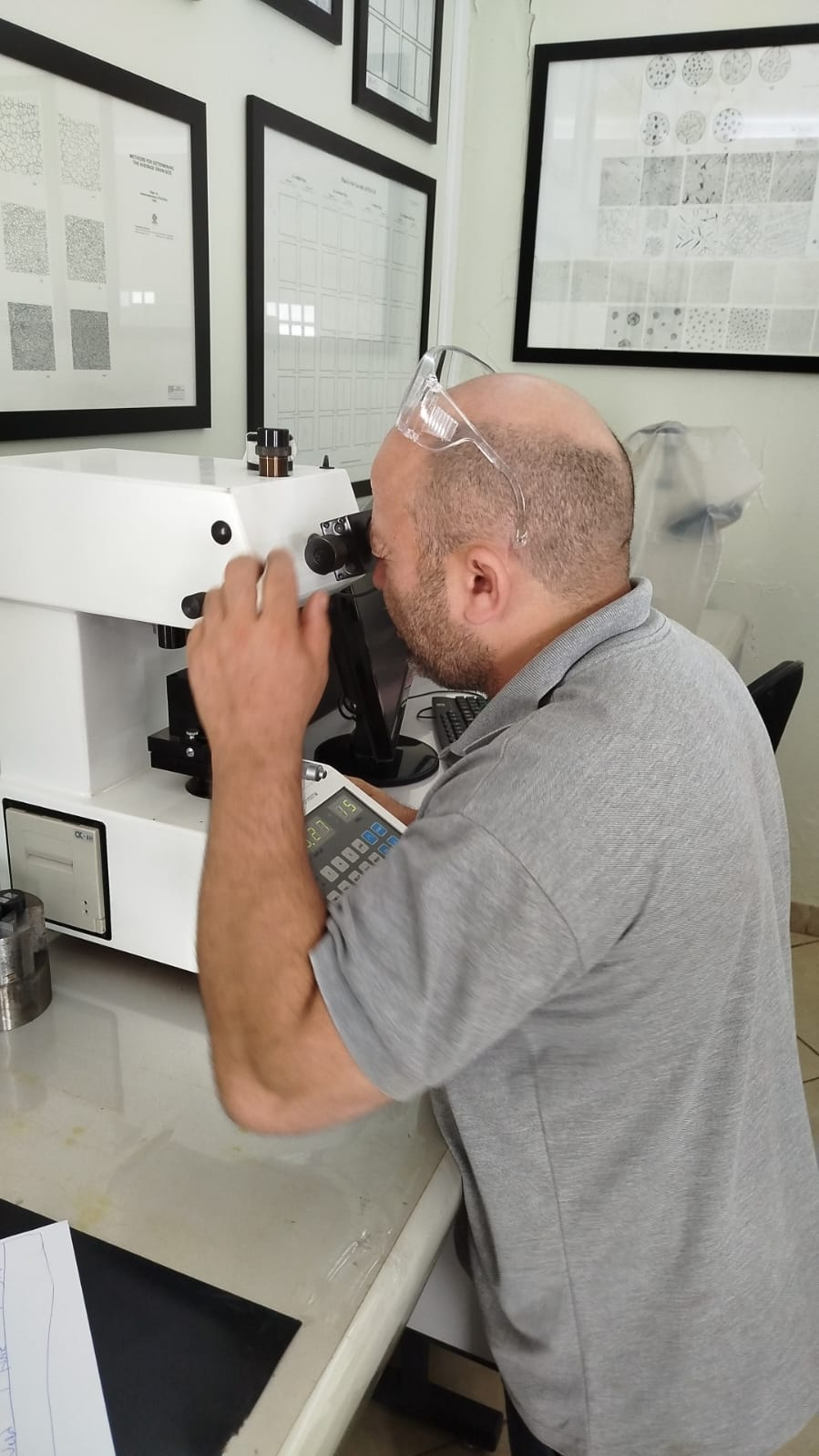 Análise em laboratório